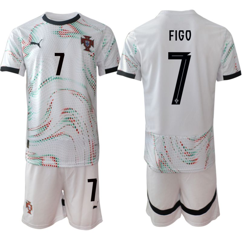 Men 2025-2026 Season Portugal away White #7 Soccer Jerseys